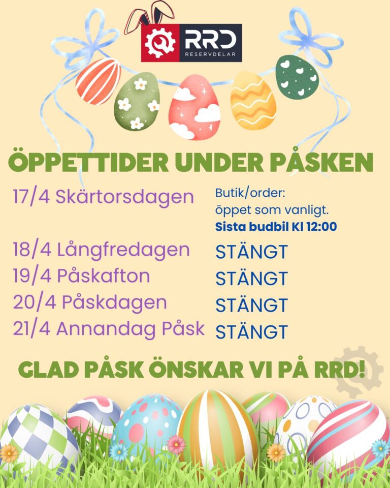 ÖPPETTIDER I PÅSK!